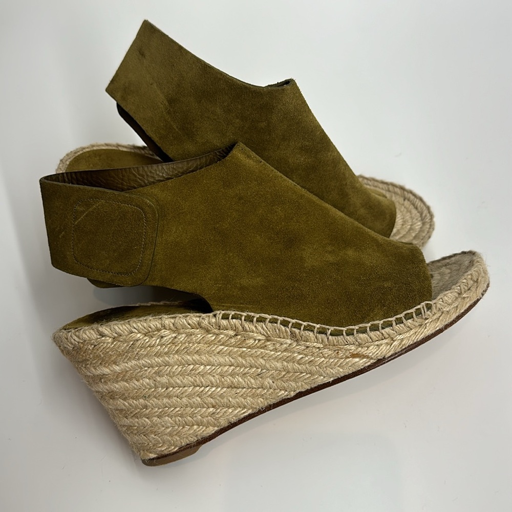 CELINE WEDGE ESPADRILLE SANDALS - Picture 10 of 14